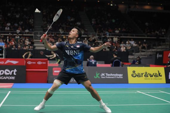 Diuntungkan Cedera Lawan, Ginting Optimistis Menatap Final Singapore Open - JPNN.COM