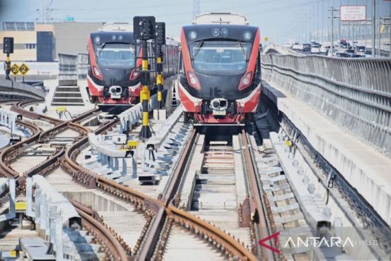Kemenhub Ungkap Progres Pembangunan LRT Jabodebek Capai 95 Persen pada Juni - JPNN.COM