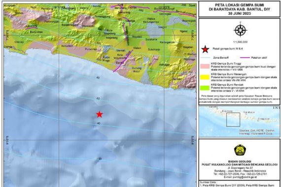 Gempa Bantul Yogyakarta, Ini Data Tsunami di Selatan Pulau Jawa, Waspadalah! - JPNN.COM