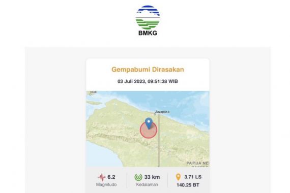 Gempa Besar Mengguncang Keerom Papua - JPNN.COM