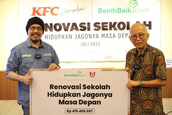 KFC Salurkan Donasi Rp 415 Juta untuk Renovasi Sekolah Dasar di Banjarwangi - JPNN.COM