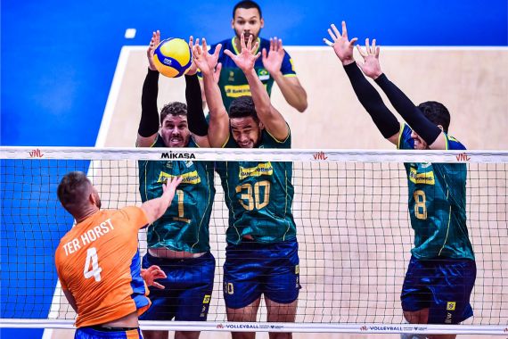 Hasil VNL 2023: Brasil Mengamuk, Belanda jadi Korban - JPNN.COM