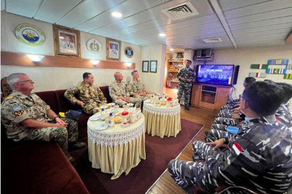 Personel Satgas MTF di Lebanon Peringati Hari Korps Hukum TNI AL - JPNN.COM