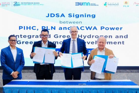 Kembangkan Green Hydrogen & Green Ammonia, Pupuk Indonesia Libatkan PLN & ACWA Power - JPNN.COM