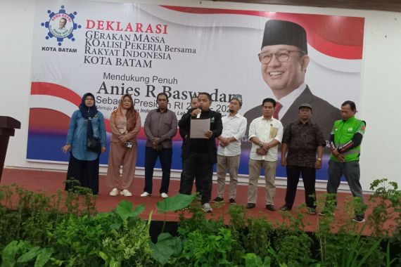 Seribu Lebih Buruh di Batam Siap Memenangkan Anies di Pilpres 2024 - JPNN.COM