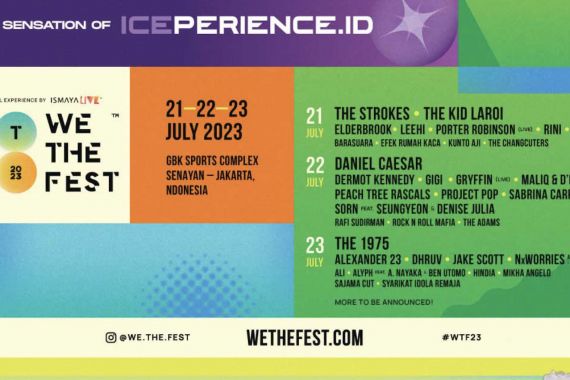 Kolaborasi dengan Iceperience, Festival We The Fest 2023 Hadirkan 19 Musikus Internasional - JPNN.COM