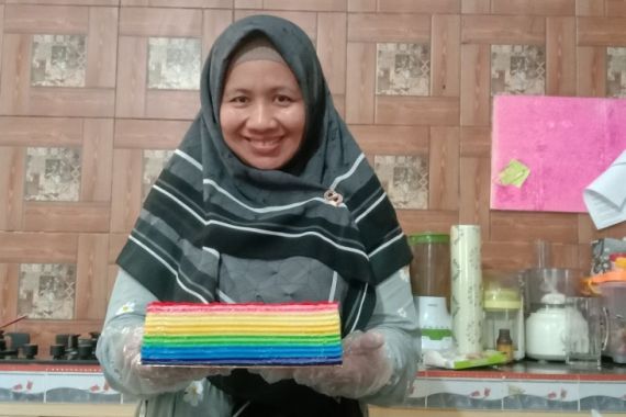 Cantiknya Kue Lapis Pepe ala Humairah Pudding, Begini Cara Bikinnya - JPNN.COM