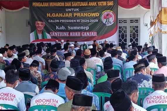 Santrine Abah Ganjar Gelar Doa Bersama, Para Santri dan Kiai Berkumpul - JPNN.COM