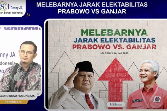 Survei LSI Denny JA: Elektabilitas Prabowo Subianto Menanjak, Ganjar Turun - JPNN.COM
