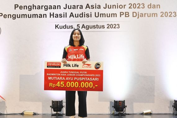 Raih Juara Tunggal Putri di AJC 2023, Mutiara Diguyur Bonus - JPNN.COM