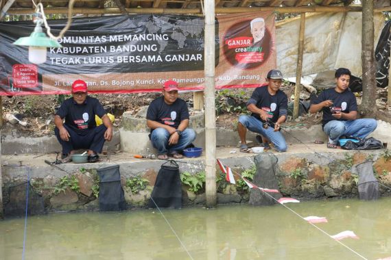 Ganjar Creativity Kampanye Pentingnya Makan Ikan Lewat Lomba Memancing - JPNN.COM