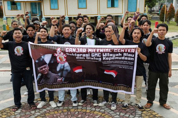 Solid Dukung Ganjar, Generasi Milenial Riau Ingin Indonesia Tangguh & Pemilu Damai - JPNN.COM