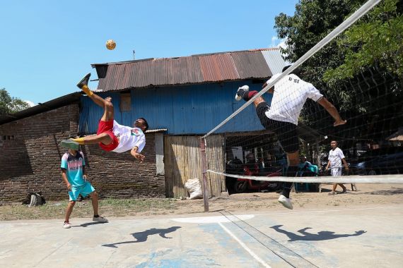 Gerakan Panrannuangku Ganjar Meriahkan HUT Kemerdekaan RI Lewat Lomba Takraw - JPNN.COM