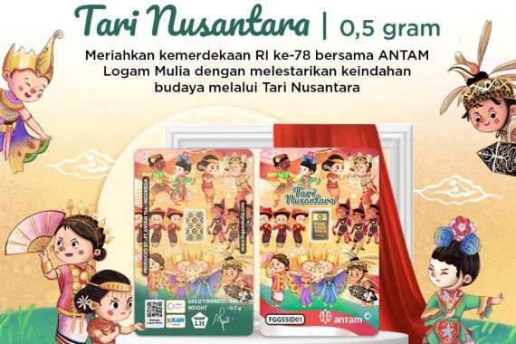 Sambut HUT RI, MIND ID lewat Antam Luncurkan Logam Mulia 'Tari Nusantara' - JPNN.COM