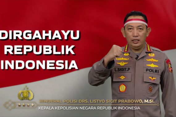 Momentum HUT RI, Kapolri Minta Masyarakat Rajut Persatuan dan Kesatuan - JPNN.COM