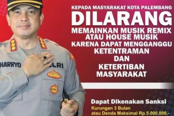 Dilarang di Palembang! Memainkan Musik Remix Terancam Didenda Rp 5 Juta - JPNN.COM