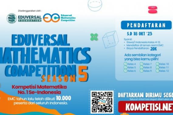 Kompetisi Matematika Tingkat SD hingga SMA Sudah Dibuka, Yuk Daftar EMC 2023, Gratis! - JPNN.COM