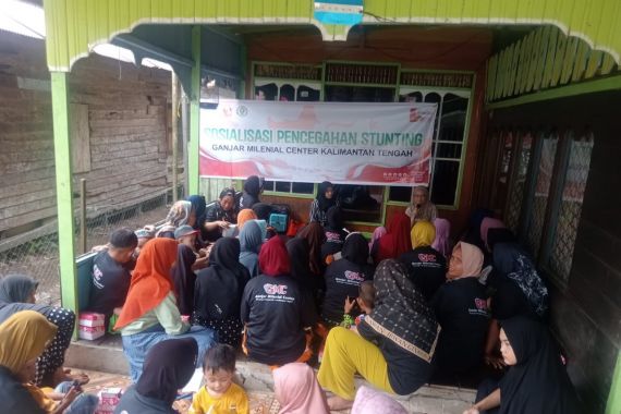 Ganjar Milenial Adakan Sosialisasi Pencegahan Stunting di Kapuas - JPNN.COM