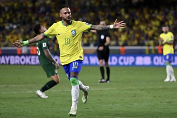 Neymar dan Rodrygo Cetak Brace, Brasil Menaklukkan Bolivia 5-1 - JPNN.COM