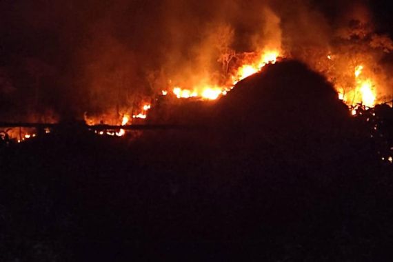 Lereng Gunung Jayanti Sukabumi Terbakar, Begini Kondisinya - JPNN.COM