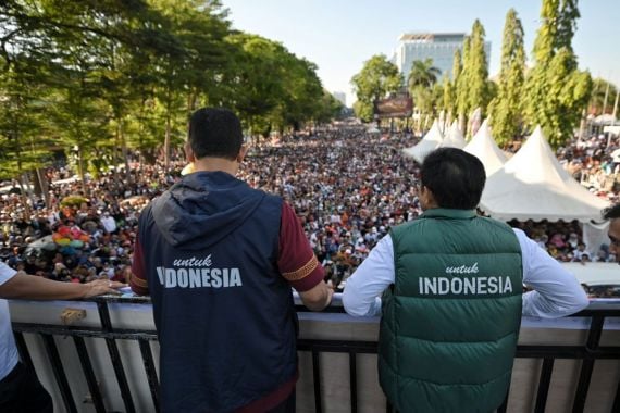 Jalan Gembira Bersama AMIN jadi Kumpul Massa Terbesar di Makassar - JPNN.COM