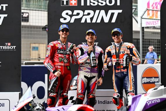 Jorge Martin Sangat Luar Biasa di Sprint MotoGP India 2023 - JPNN.COM