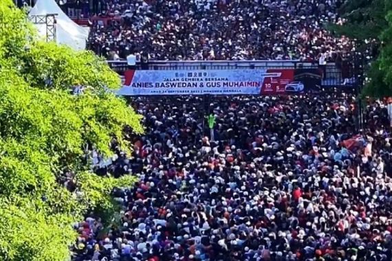 1 Juta Agen Perubahan Ikuti Jalan Gembira Anies-Muhaimin di Makassar - JPNN.COM
