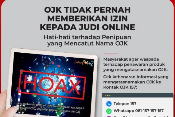 OJK Perintahkan Bank Blokir Rekening yang Terlibat Judi Online - JPNN.COM