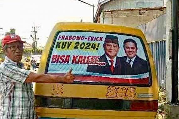 Stiker Prabowo-Erick Bertebaran di Jatim, Pengamat: Bentuk Dukungan - JPNN.COM