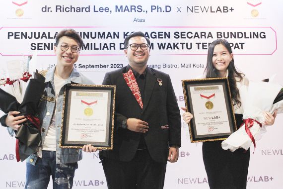 Gandeng Richard Lee, Newlab Pecahkan Rekor Penjualan Minuman Kolagen Rp 5 MIliar - JPNN.COM