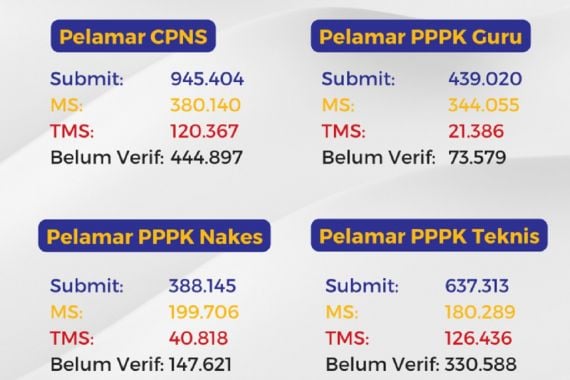 Jumlah Pendaftar CPNS 2023 & PPPK, yang TMS Banyak Banget, Ya Ampun - JPNN.COM