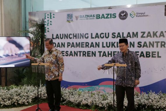 Baznas DKI Launching Lagu Salam Zakat dan Pameran Lukisan Karya Santri Difabel - JPNN.COM