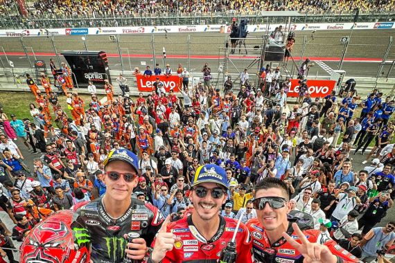 Hasil MotoGP Indonesia: Start ke-13, Pecco Finis Pertama, 7 Pembalap Menderita - JPNN.COM
