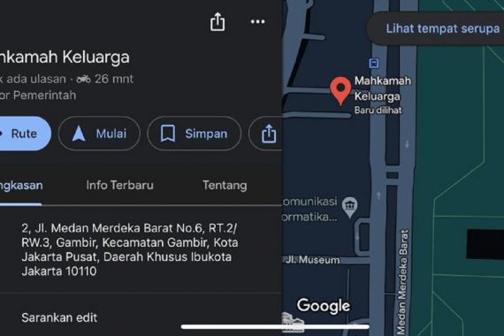 Batas Usia Bikin Gaduh, MK Jadi Mahkamah Keluarga di Google Maps - JPNN.COM