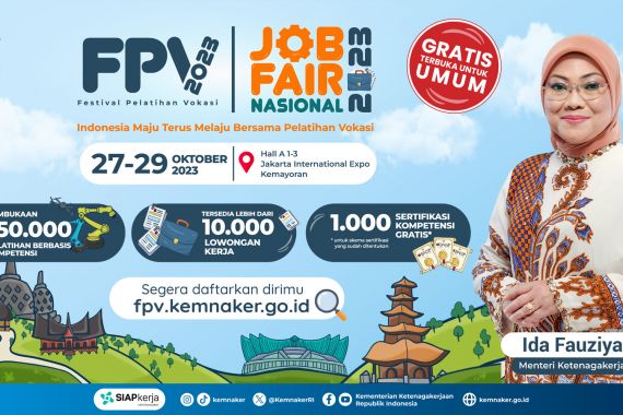 Menaker Ida Fauziyah Ajak Masyarakat Hadiri Job Fair Nasional, Catat Waktu & Lokasinya - JPNN.COM