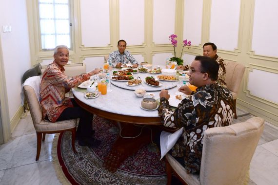 Saat Jokowi Undang Tiga Bacapres Makan Siang di Istana, Lihat Ekspresi Mereka - JPNN.COM