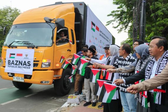 BAZNAS Kirim Ribuan Bantuan Kemanusiaan untuk Warga Palestina - JPNN.COM