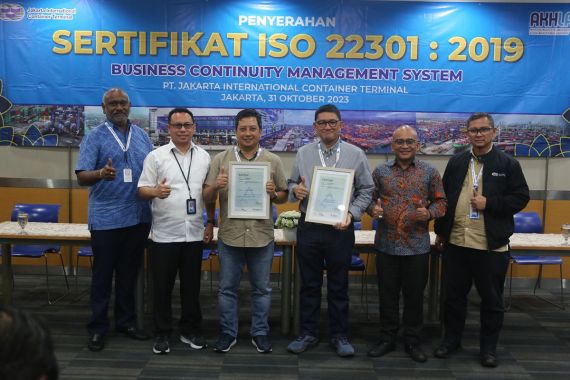 Kantongi Sertifikasi ISO 22301:2019, JICT Pastikan Keandalan Pelabuhannya - JPNN.COM