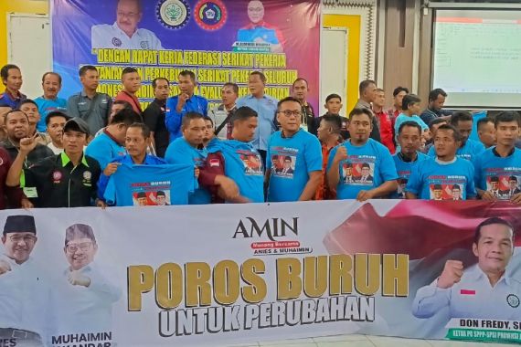 Puluhan Ribu Buruh di Jambi Dukung Anies-Muhamin di Pemilu 2024 - JPNN.COM