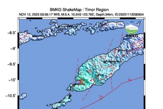 Gempa M 5,4 Terjadi di Kupang NTT - JPNN.COM