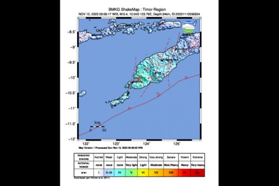 Analisis BMKG: Gempa Kupang Menimbulkan Kerusakan Ringan, tidak Berpotensi Tsunami - JPNN.COM