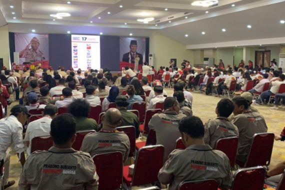 Badan Relawan Prabowo Gelar Rapat Akbar, Musa Bangun Beri Arahan Begini - JPNN.COM