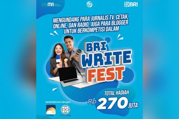 BRI Write Fest, Kompetisi Berhadiah Ratusan Juta hingga Beasiswa S2, Yuk Daftar! - JPNN.COM