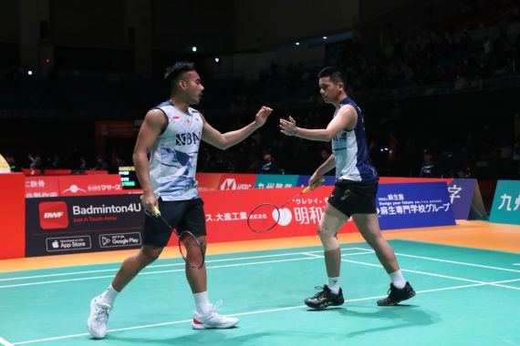 Hasil Kumamoto Masters Japan 2023: Ganda Putra Indonesia Melempem di Babak Awal - JPNN.COM