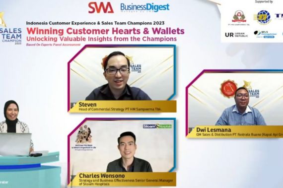 SWA & BUSINESS DIGEST Beri Penghargaan untuk Customer Experience & Sales Team Champion 2023 - JPNN.COM