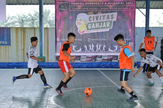 Melalui Turnamen Futsal, Civitas Ganjar Tanamkan Nilai Sportivitas kepada Pemuda - JPNN.COM