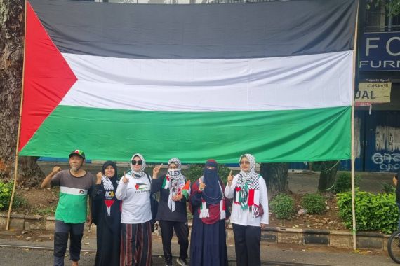 Aksi Bela Palestina yang Digelar DSKS Jateng Aman dan Damai - JPNN.COM