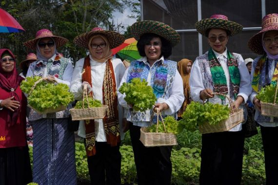 Dorong Ketahanan Pangan, Bidang V Oase KIM Panen Sayur Organik & Bimtek Urban Farming - JPNN.COM