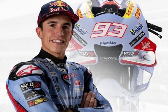MotoGP 2024: Logo Antangin Menempel di Motor dan Wearpack Marc Marquez - JPNN.COM