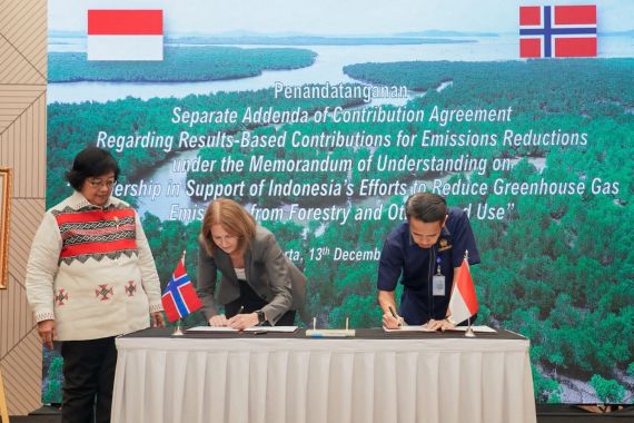 Norwegia Lanjutkan Kontribusi 100 Juta Dolar AS untuk FOLU Netsink Indonesia - JPNN.COM